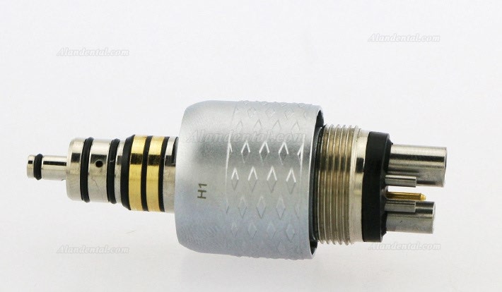 Yusendent Dental Fiber Optic Handpiece Coupler 6 Pin Quick Coupling W&H Roto CX229-GW